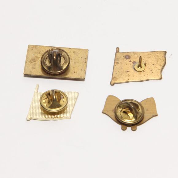 Vintage US Flag Pin Lot of 4 - Picture 2 of 3